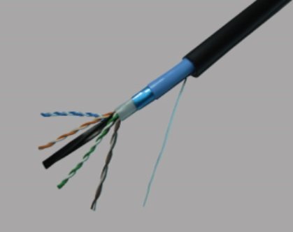 Amazon.co.jp: 冨士電線 屋外用Cat6A LANケーブル TPCC 6A-LAP 23AWG x